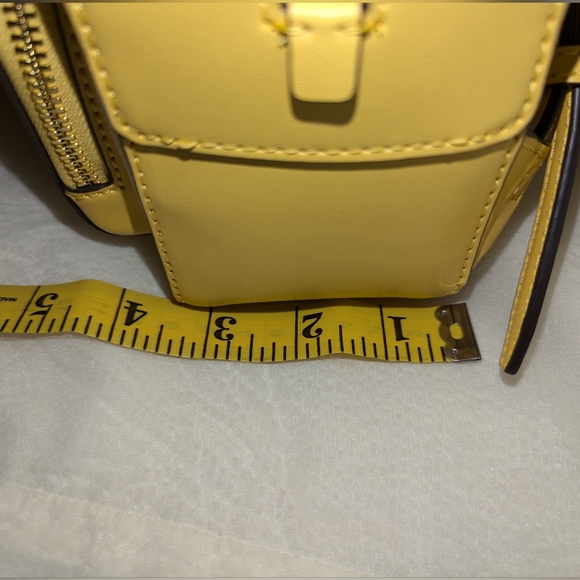 Michael Kors Jaycee Extra-Small Ombré Logo Convertible Backpack Yellow NWT - Picture 8 of 10